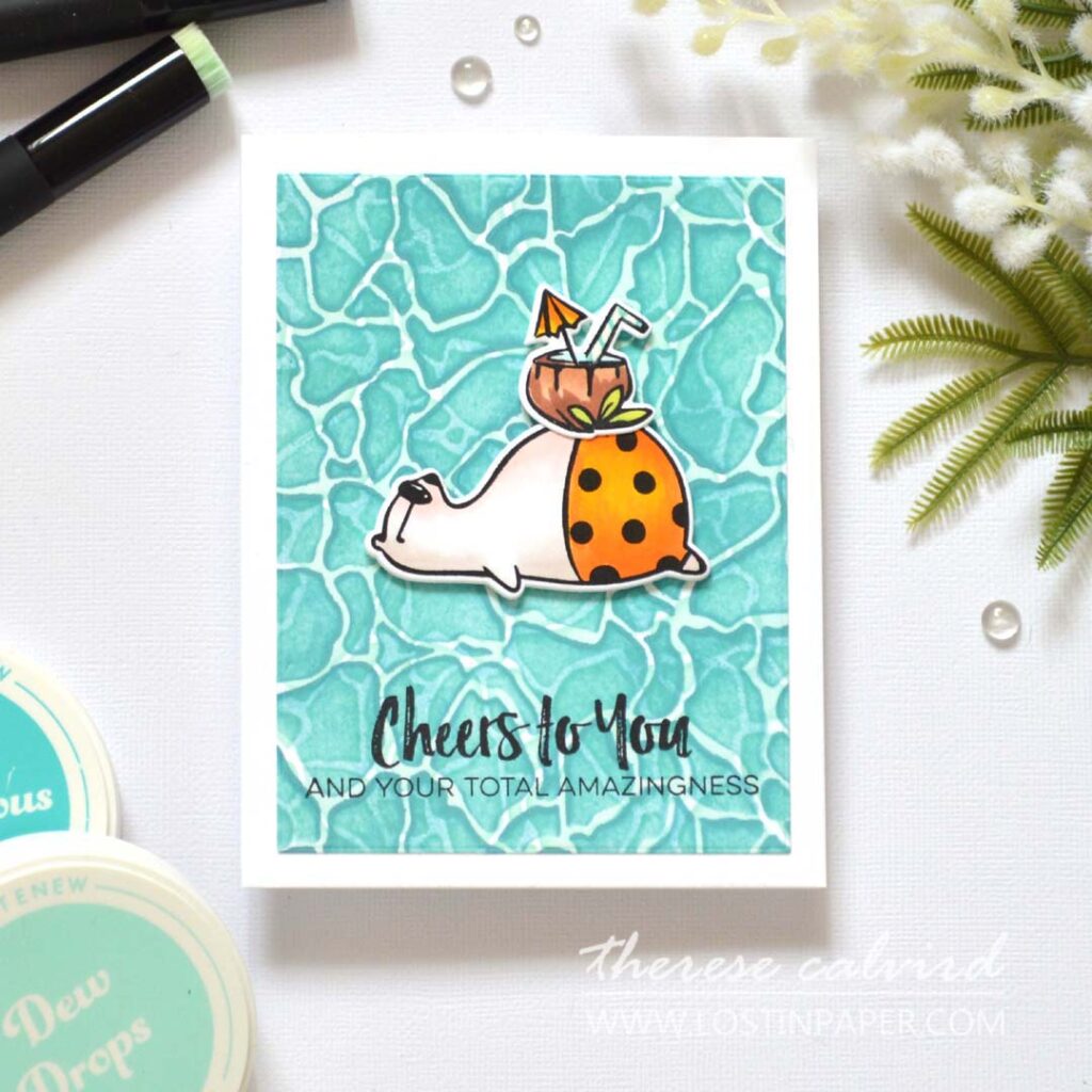 Easy Stencil Backgrounds in 5 Minutes – 5 Fun Cardmaking Techniques by Therese Calvird