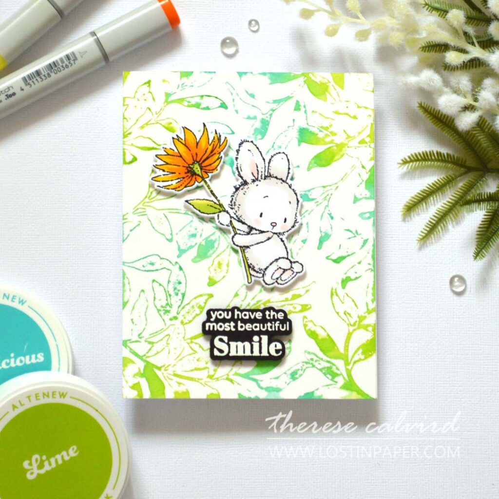 Easy Stencil Backgrounds in 5 Minutes – 5 Fun Cardmaking Techniques by Therese Calvird