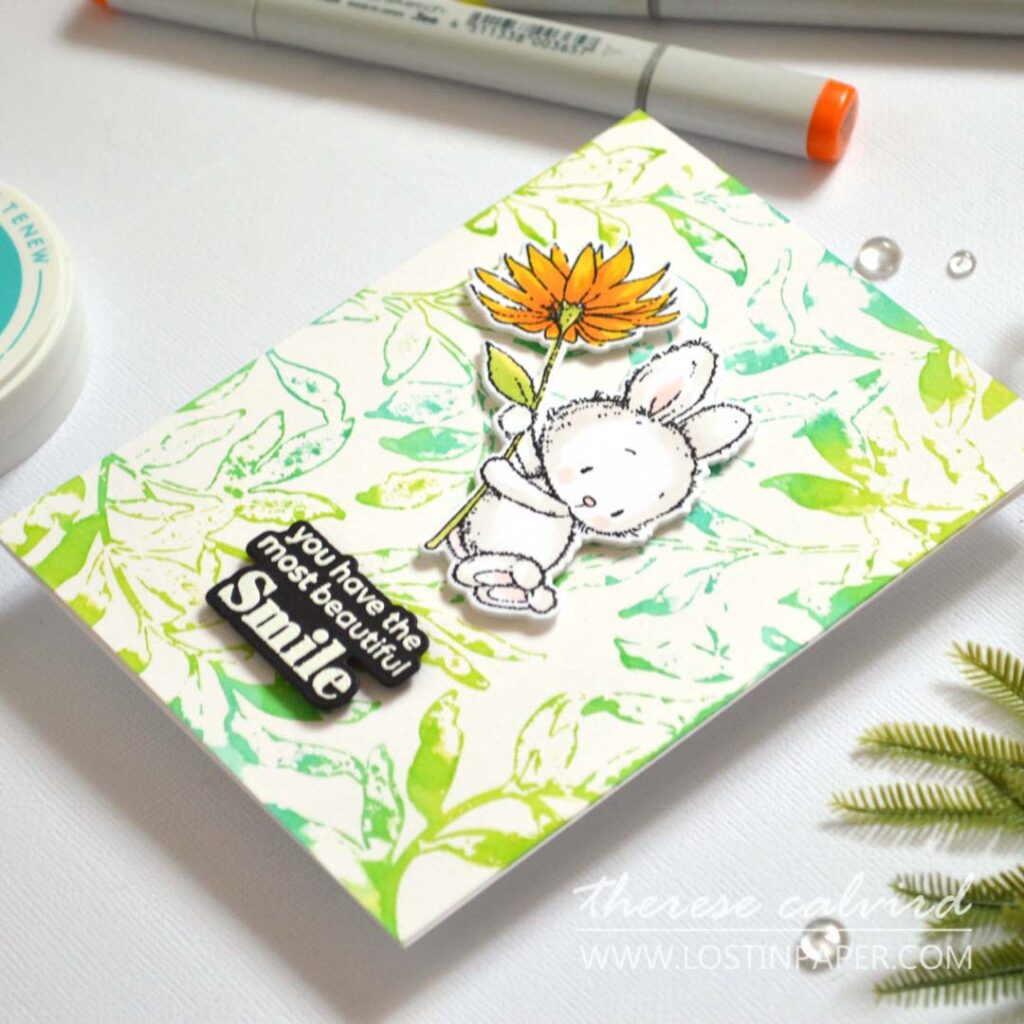 Easy Stencil Backgrounds in 5 Minutes – 5 Fun Cardmaking Techniques by Therese Calvird