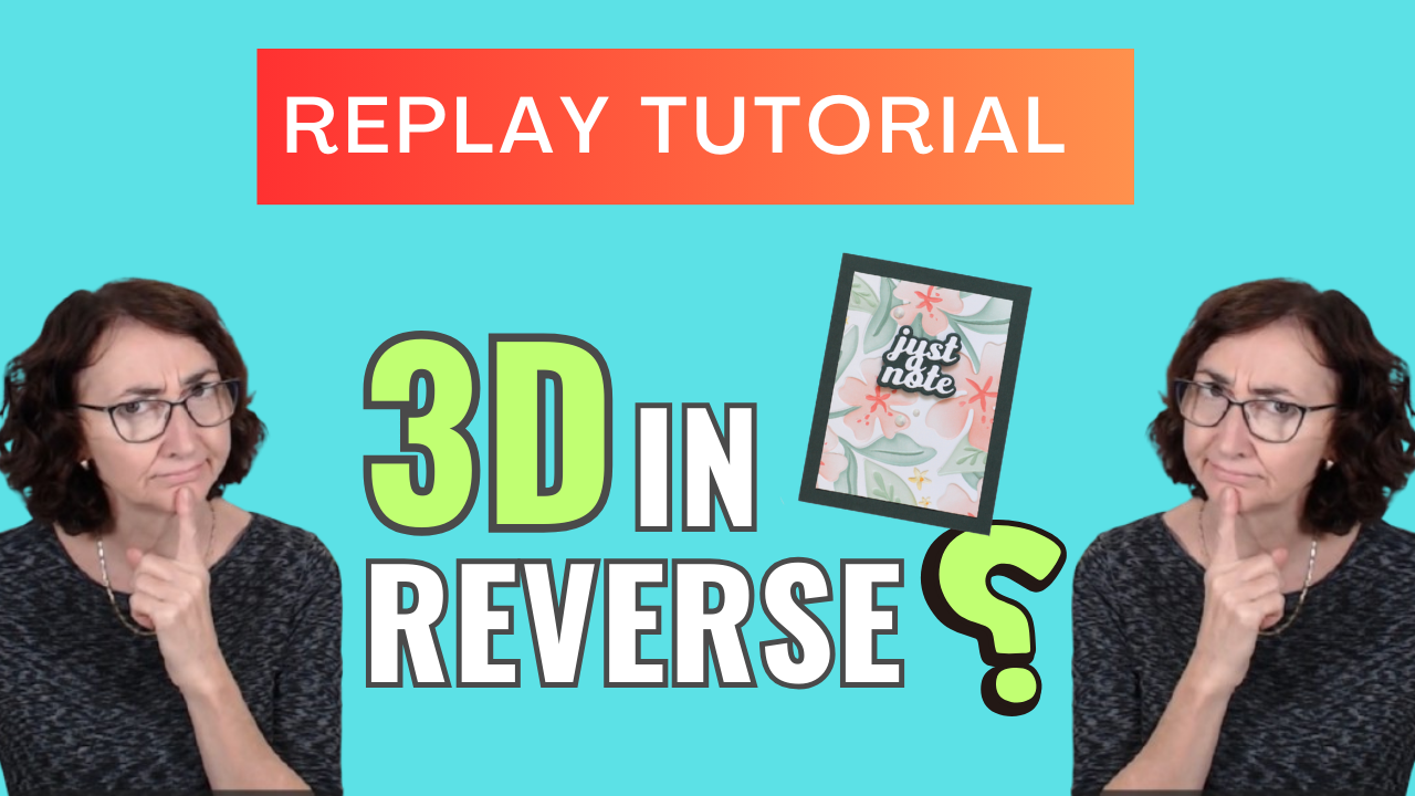 Reverse 3D Stencil Technique | Tropical Card with an Embossing Folder Twist (+ LIVE Video)