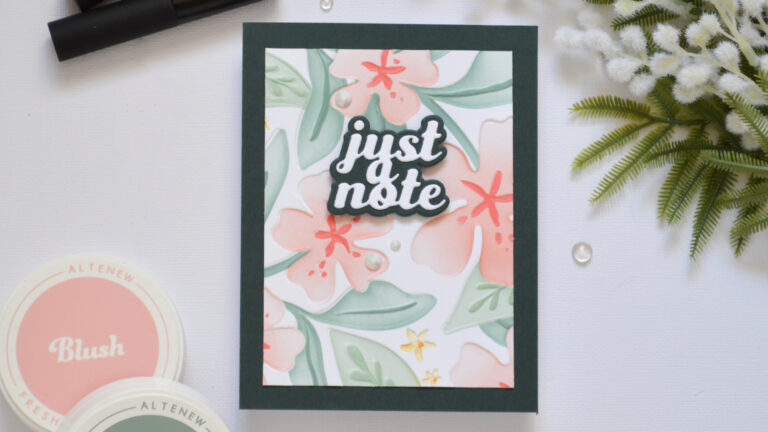 Reverse 3D stencil embossed Folder technique