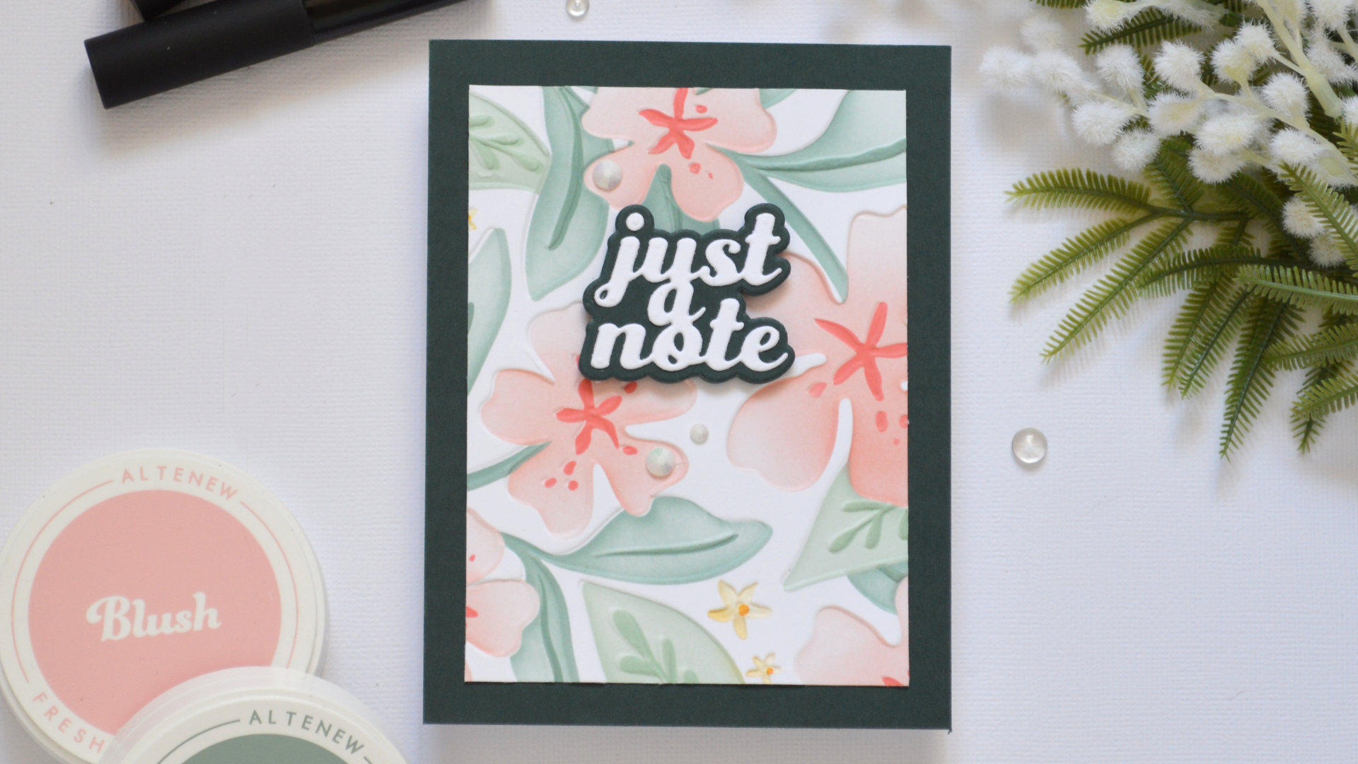 Reverse 3D Stencil Technique | Tropical Card with an Embossing Folder Twist (+ LIVE Video)