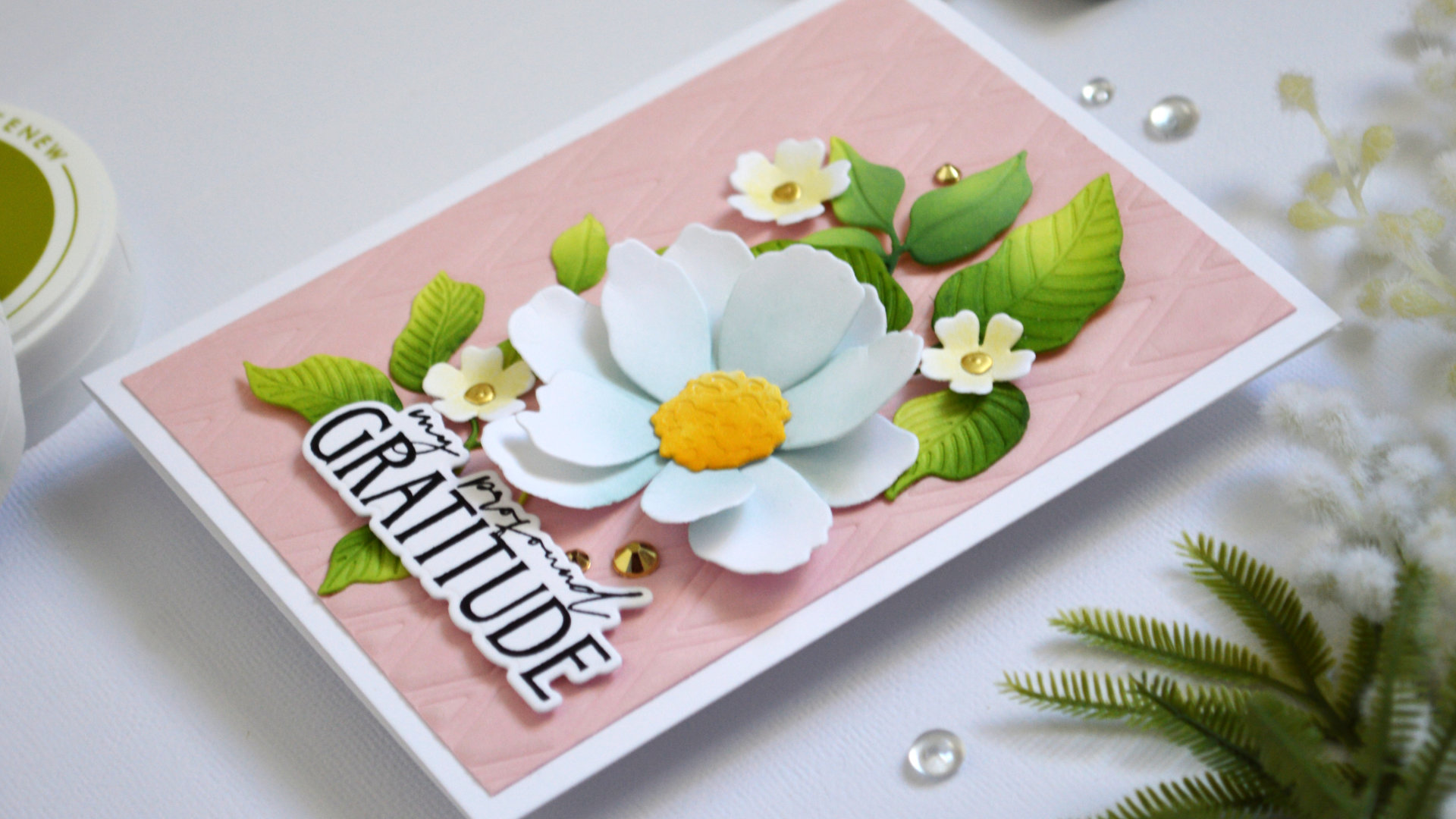 Embossing with Dies: Create a Trellis Background Card (+ LIVE Video)