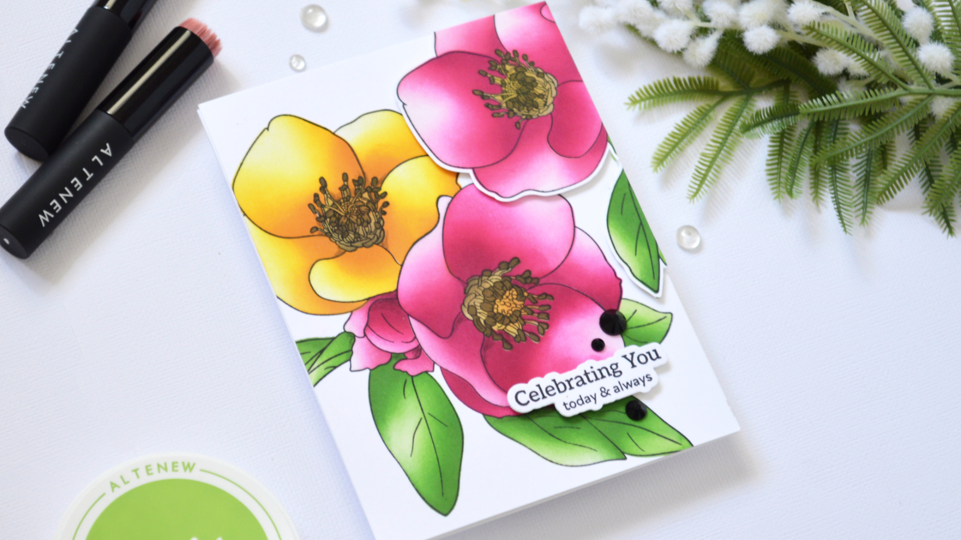 Bright Stenciled Florals 🌸