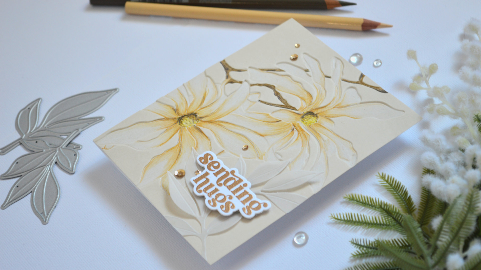 Same But Different: Debossed Embossing Folder Pencil Technique (+ Video Tutorial)