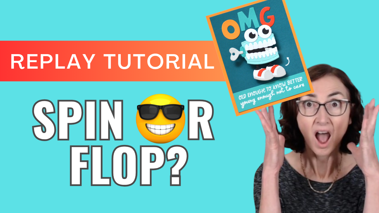 Will It Spin or Flop? Fun Interactive Masculine Cards with Chattering Teeth (+ Live Video)