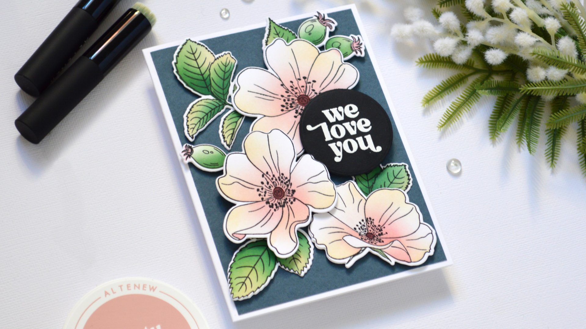 Easy One-Go Floral Card + A Fun Class Surprise | Altenew August Release