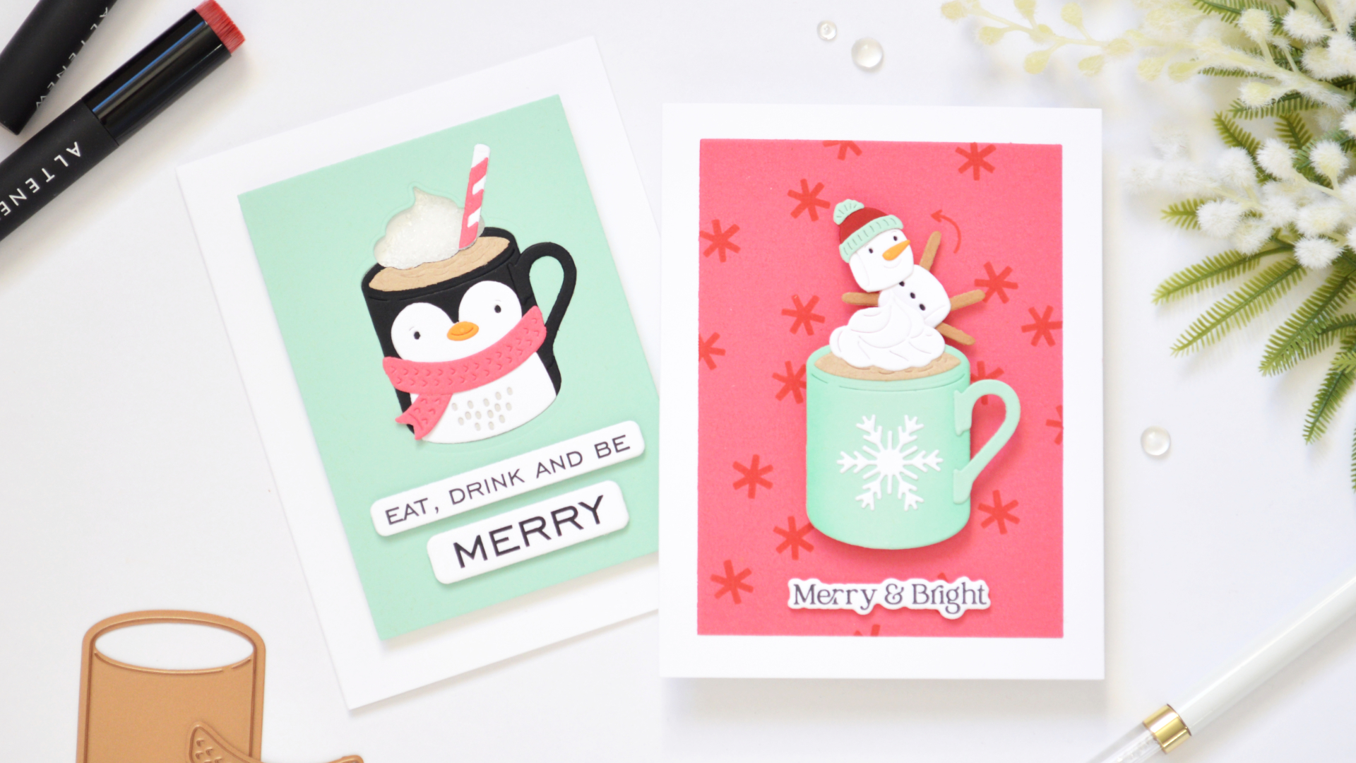 Easy Interactive Christmas Cards | Spinner & Shaker Mug Ideas (+ Video)