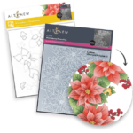 Winterberry Poinsettias Stencil